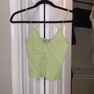 Great condition//Worn once Zara green top size M
